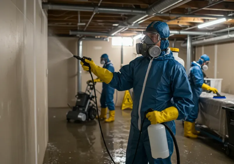 Basement Sanitization and Antimicrobial Treatment process in Taylorsville, UT