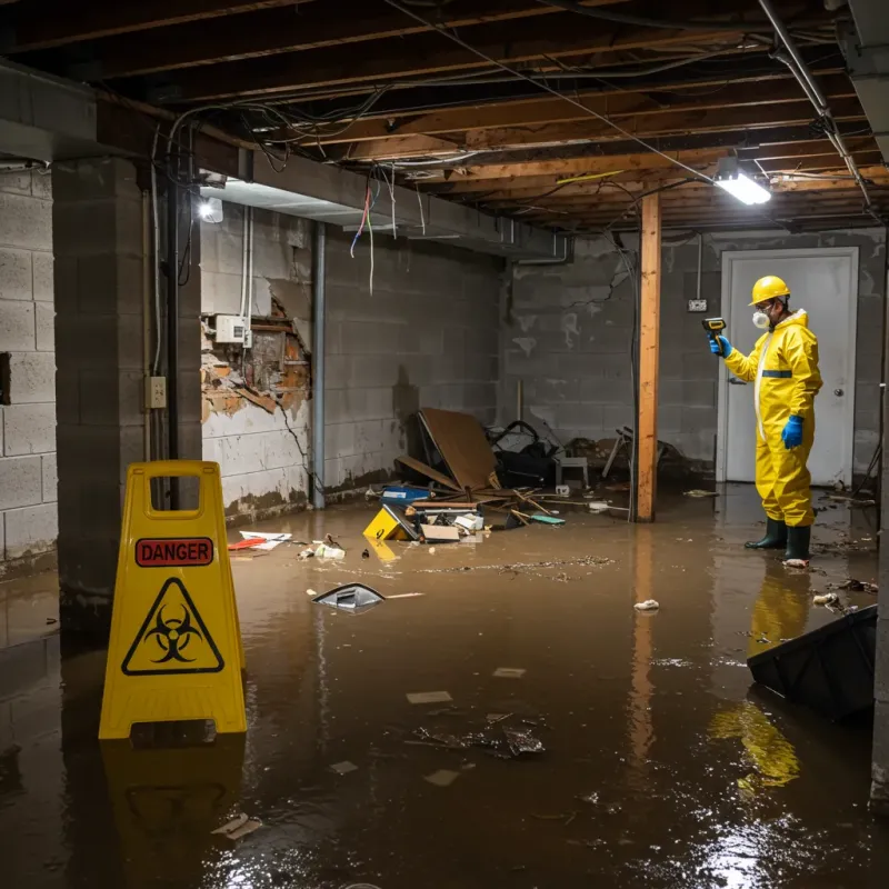 Flooded Basement Electrical Hazard in Taylorsville, UT Property