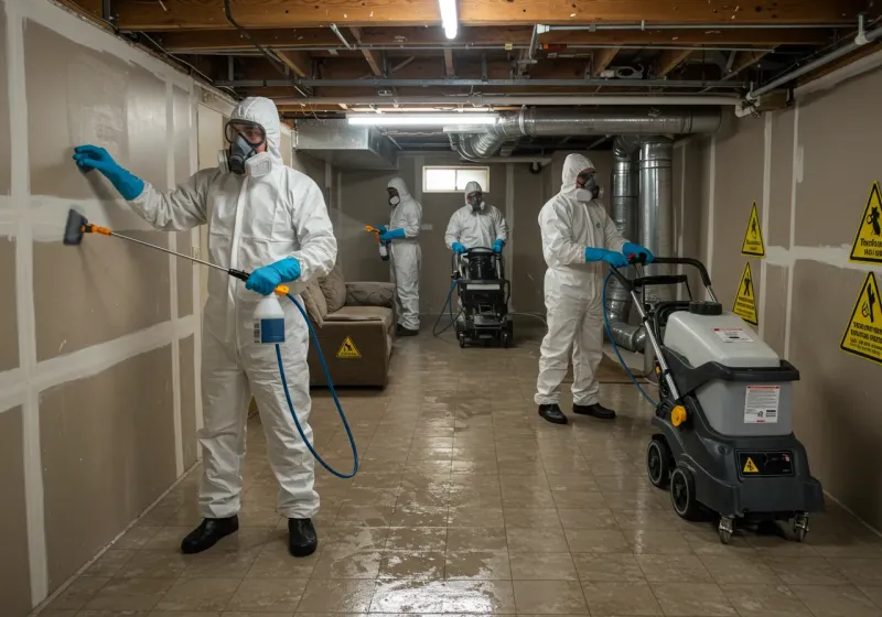 Basement Moisture Removal and Structural Drying process in Taylorsville, UT